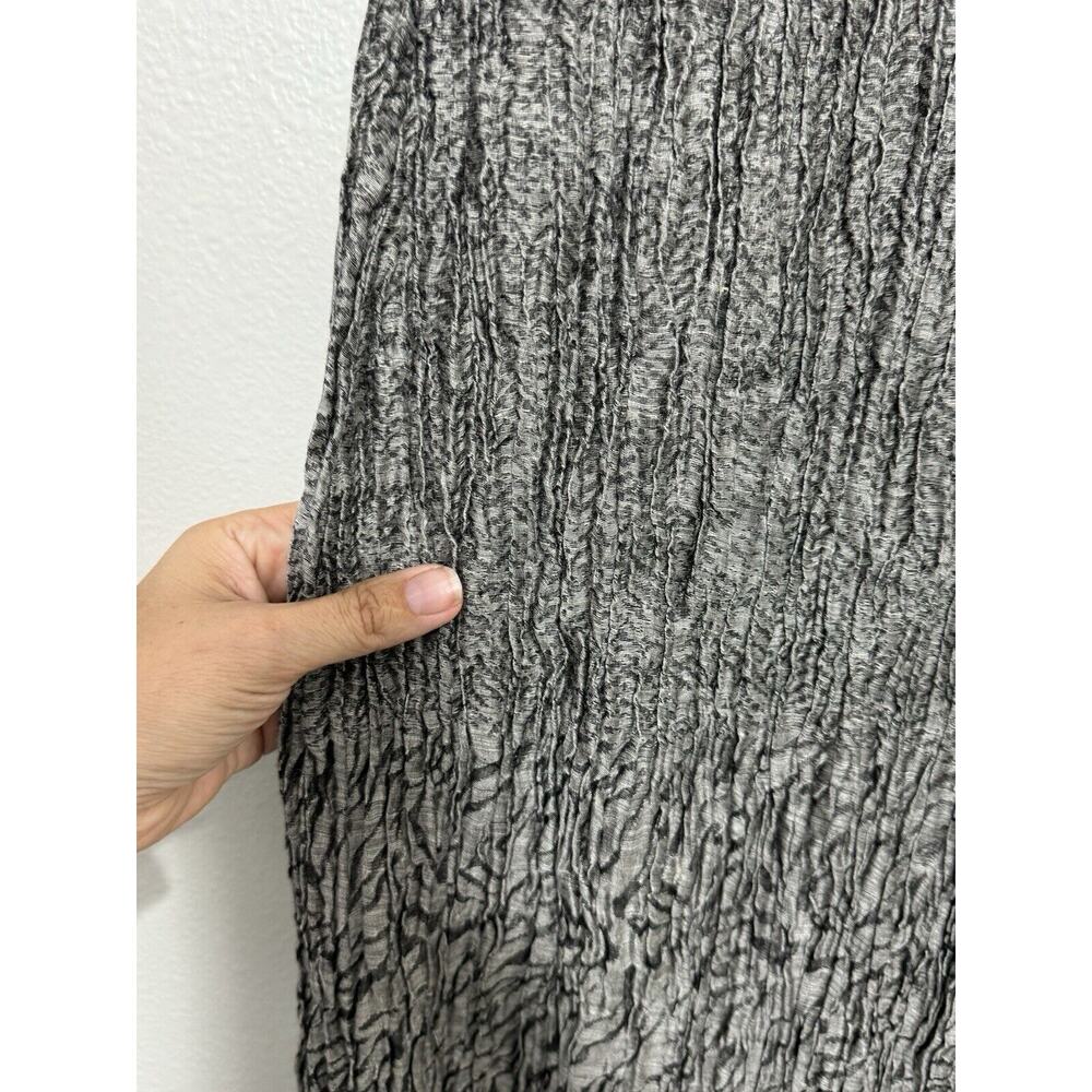 IGOR Dobranic Wide Leg Trouser Artsy Lagenlook Linen Art to Wear Pant Gray 42/44 - Picture 8 of 9